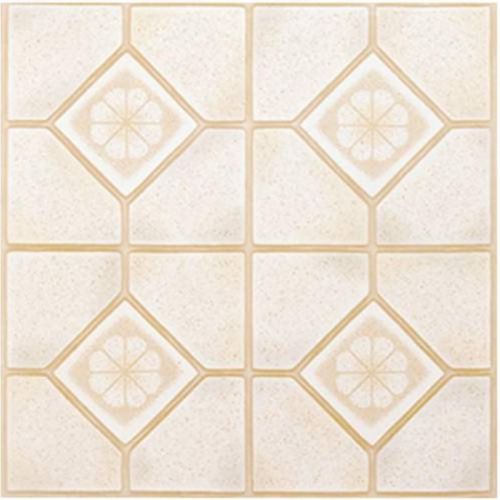 Floor Tile No Wax Self Stick 12&#034; X 12&#034; Almond/Sand 45 Tiles/pack 842138