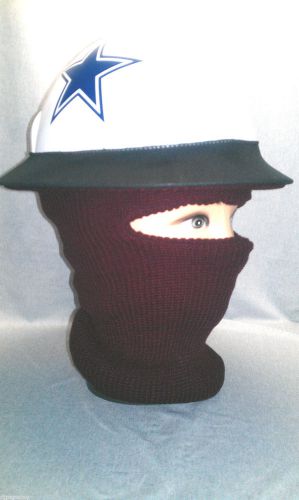 Over hard hat full face 1 hole winter tube ski mask beanie face warmer burgundy for sale
