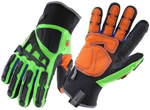 Proflex Od Thermal Dorsal Impact Reducing Gloves With Outdry Large Lime