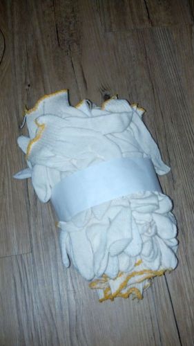 20 Dozen White Cotton Gloves *NEW* Work Gloves