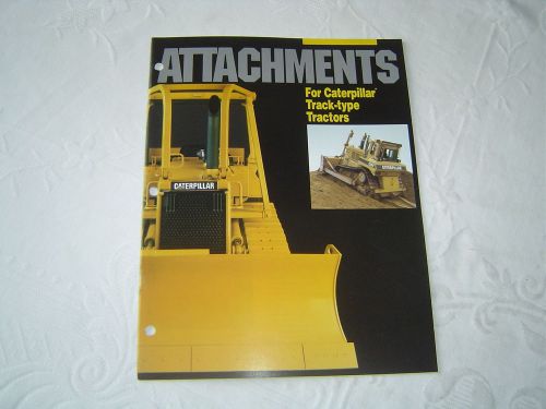 Caterpillar CAT  attachments for track type D 5 4 6 7 8 9 10 tractors brochure