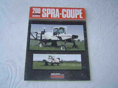Melroe 220 218 200 series spra-coupe crop sprayer brochure