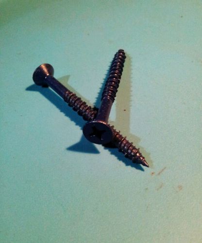 (qty. 475) brighton-best 1/4&#039; x 2 3/4&#039; phillips conc. masonry screws blue finish for sale