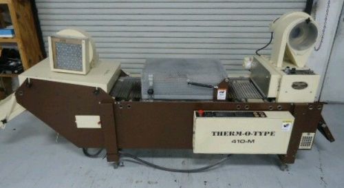 Thermotype 450 thermo unit printing press raised letter ink. Print thermography