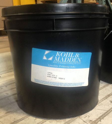 Kohl and Madden PMS 7475C Green Heatset Offset 30lbs. x 18 Buckets = 540.0lbs.