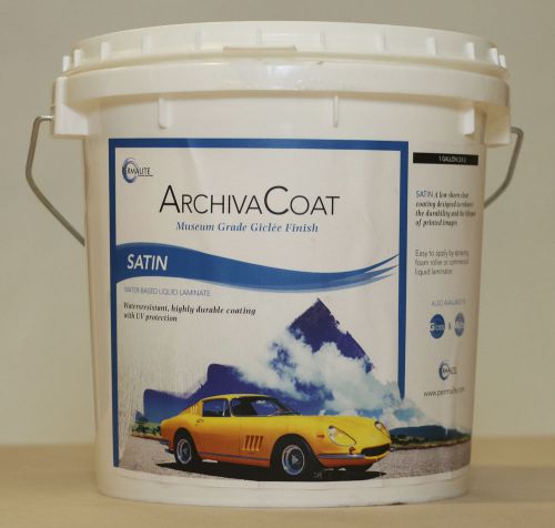 1Gal ArchivaCoat - Satin, Clear Coating, Water-Based Liquid Laminates