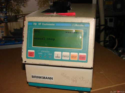 Brinkman Metrohm 756 KF Coulometer W/O Sensor or Acces