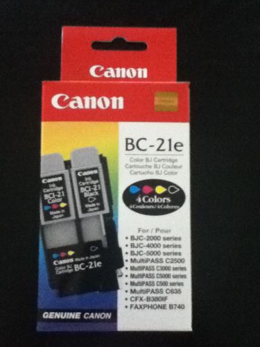 Canon BC-21e Original Color Cartridge (2 Pc) And Print Head