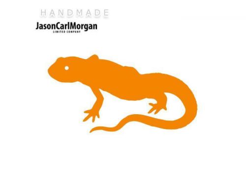 JCM® Iron On Applique Decal, Lizard Neon Orange