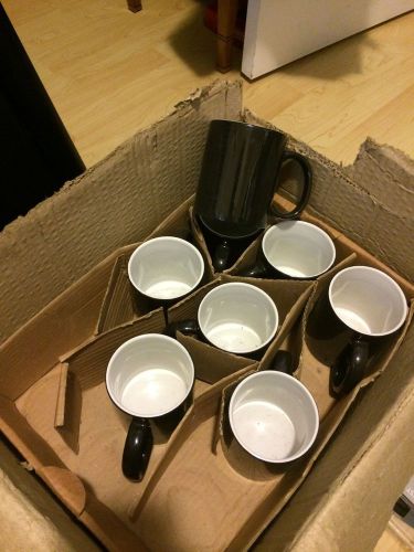 19 pcs Blank Color Changing Coated Mugs Cups Sublimation Transfer  Magic Mug