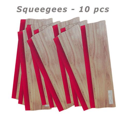 10 pcs 18 inch Screen Printing oilness Squeegees /Wooden Ink Scraper durometers