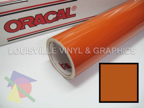 1 roll 24&#034; x 5 yds nut brown oracal 651 sign &amp; graphics cutting vinyl for sale