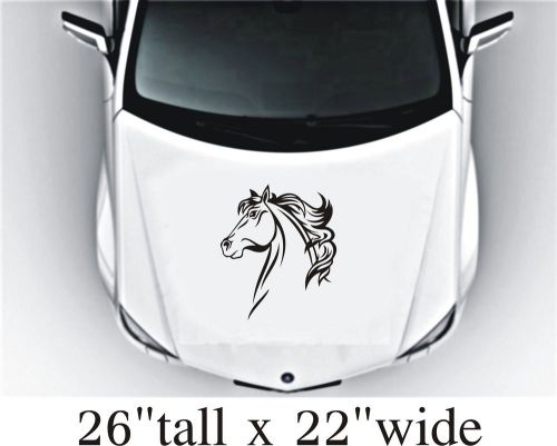 2X Horse Face Hood Vinyl Decal Art Sticker Graphics Fit Car Truck-1918