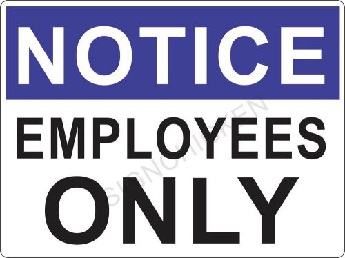 Special listing for ebay member / 50 pieces employees only sign- for sale