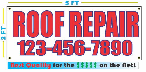 ROOF REPAIR w CUSTOM PHONE Banner Sign NEW Larger Size Best Price for The $$$