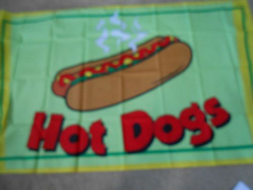 Hot Dogs, large 3&#039;x5&#039; new flag