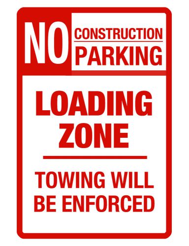 NO PARKING SIGN..business sign..Aluminum Metal NO RUST Sign Vivid Color..load