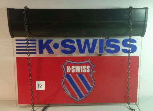 K Swiss Promotional Store Display Hanging Lighted Sign