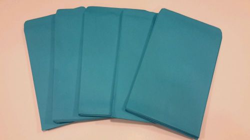 20  4 3/4&#034; x 7&#034; Bright blue paper gift / merchandise / bags