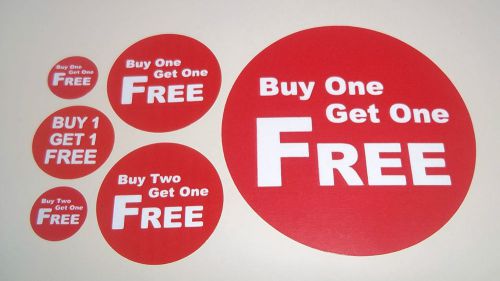 Buy One Get One Free / Buy Two Get One Free - Stickers / Labels / Price Point