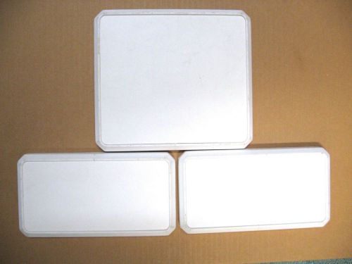 3 Jewelry Display Platforms White Faux Leather