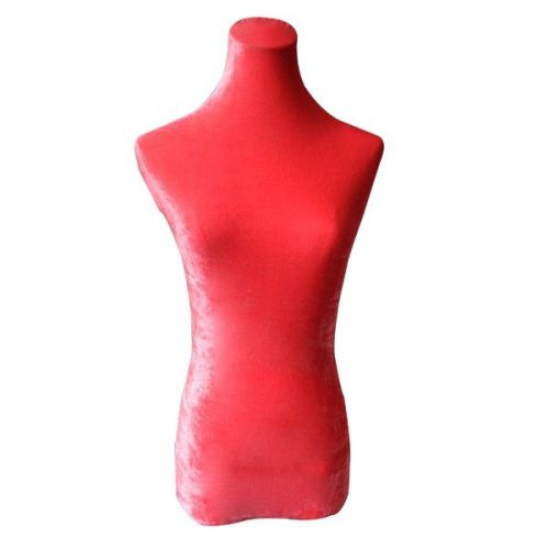 Pink Peach Velvet Mannequin Top Cover For Upper Body Dress Stand Form Dummy