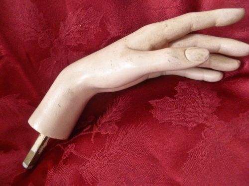 Vintage Molded Composite Mannequin Left Hand Life-Size