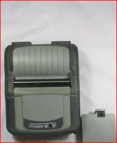 Zebra Q4C-LUKA0000-00 QL 420 plus portable printer with battery and warranty