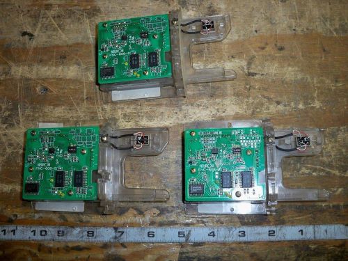 Lot of 3 neuron fnc-608 magnetic strip card readers parts &amp; repair for sale