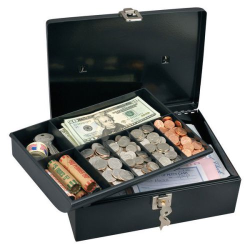 New Master Lock 7113D Cash Box with 7 Compartment Tray