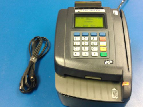 RDM SYNERGY II EC8316 Dual Comm W/Check Imager Credit Card Terminal &amp; Power Cord