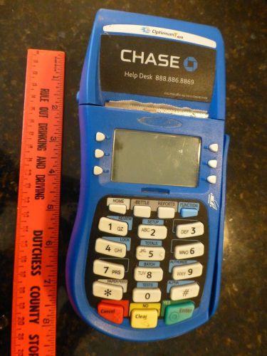 Hypercom Optimum T4210 Chase credit card terminal machine only