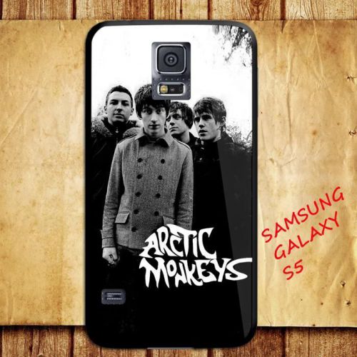 iPhone and Samsung Case - Arctic Monkeys Rock Band Music White Black - Cover