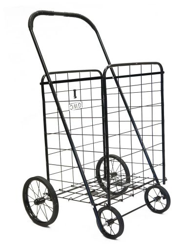Jumbo Large Folding Stationary Shopping Cart RED (SC-3001A)
