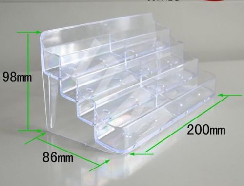 8 pocket Acrylic Business Card Holder Stand Display