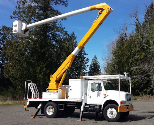 1993 international 4900 flatbed 50ft bucket truck for sale