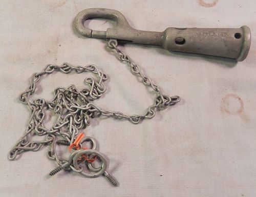 Vintage Cast Iron SARGENT NOS New Old Stock Bull Lead - Pole Mount w/ Hardware