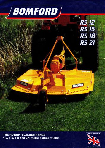 Bomford Rotary Slasher RS Range Leaflet 7936A