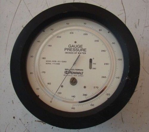 Pennwalt Wallace &amp; Tiernum 62B-2C-0280 Gauge Pressure Inches Of Water