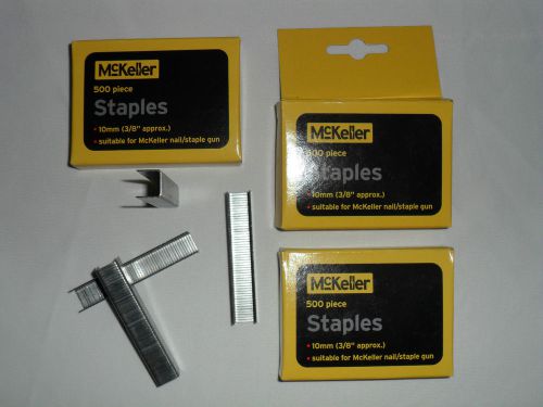 BUY ONE GET TWO FREE!!!!!!! 10mm (3/8&#034; approx) Mckeller Staples (500) Per Box