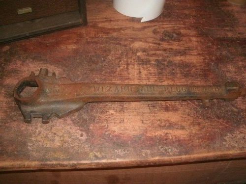 Wizard all - plug  no120 drum  wrench vintage milwaukee usa industrial old tool for sale