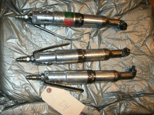 3 stanley a30lqata-11f3 900 rpm nutrunner 3/8 drive air pneumatic tool lot used for sale