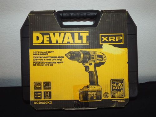 DeWALT XRP DCD920KX 14.4V 1/2&#034; (13mm) Cordles Drill/Driver NEVER USED NO RESERVE