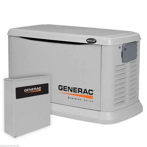 Generac Natural Gas LP Standby Generator Transfer Switch Electricity 20000 Watt