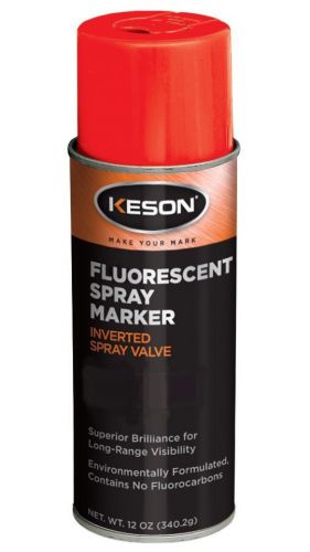 Inverted Spray Marking Paint, 20oz Ultra-Mark Fluorescent Red/Orange 7535
