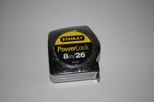 Stanley 33-428 1&#034; x 26 ft/8m Inch/Metric Powerlock Tape Measure