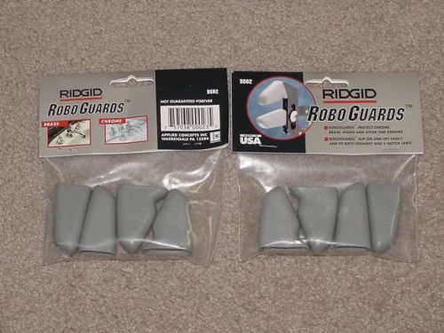 2 Sets of 4 Ridgid RoboGuards RG02 Slip On Straight V-Notch Jaws Pliers Protect