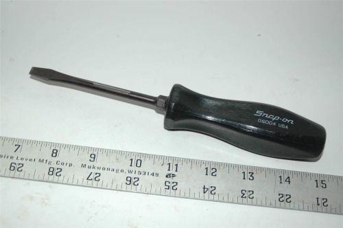 Snap on flat tip screwdriver gsdd4 black hard handle aviation tool automotive for sale