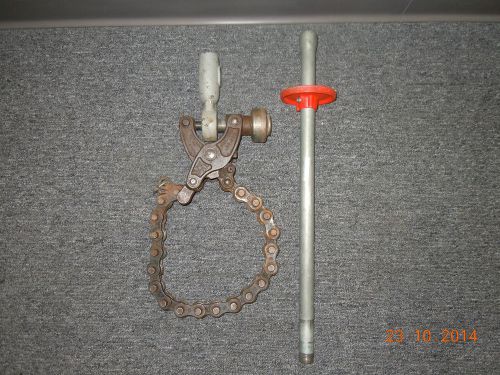 Ridgid 206 chain soil pipe cast iron ratcheting cutter snapper rigid for sale