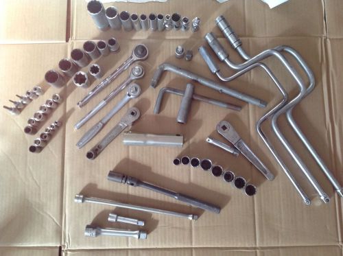 Large LOT of Proto Plomb Bonney Craftsman OTC Misc Socket Wrench Tools 64pcs
